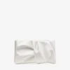 Bolso de mano Bonny Clutch en satén marfil Bolso de mano Bonny Clutch en satén marfil