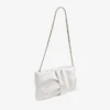 Bolso de mano Bonny Clutch en satén marfil Bolso de mano Bonny Clutch en satén marfil