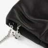 Bolso de mano Bonny de satén negro Bolso de mano Bonny de satén negro