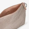 Bolso de mano Callie de ante rosa ballet con motivo de diamantes y cristales Hotfix Bolso de mano Callie de ante rosa ballet con motivo de diamantes y cristales Hotfix