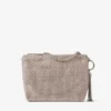 Bolso de mano Callie de ante rosa ballet con motivo de diamantes y cristales Hotfix Bolso de mano Callie de ante rosa ballet con motivo de diamantes y cristales Hotfix