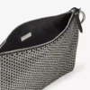 Bolso de mano Callie en ante con motivo de diamantes y cristales Hotfix en negro