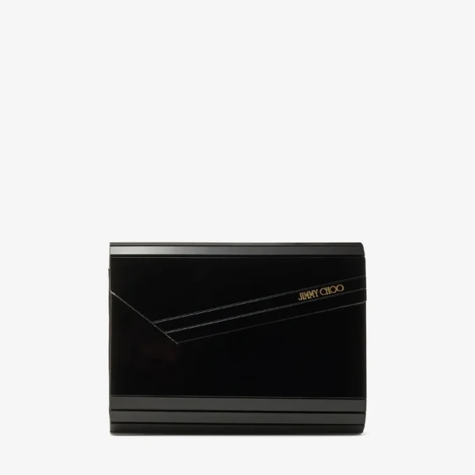 Bolso de mano Candy de acrílico negro Bolso de mano Candy de acrílico negro