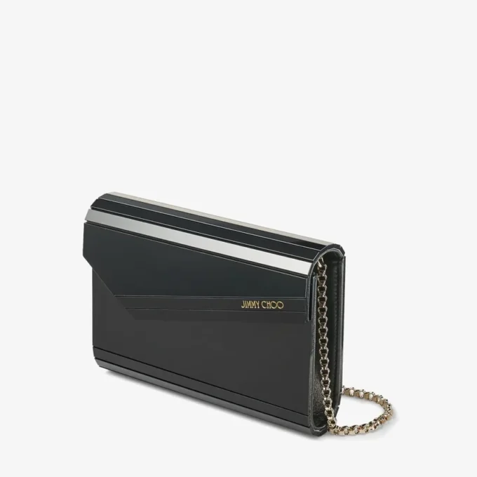 Bolso de mano Candy de acrílico negro Bolso de mano Candy de acrílico negro