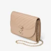 Bolso de mano Curve Bolso de mano de piel Biker acolchada Chai Bolso de mano Curve Bolso de mano de piel Biker acolchada Chai
