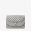 Bolso de mano Curve de piel Biker acolchada en color paloma