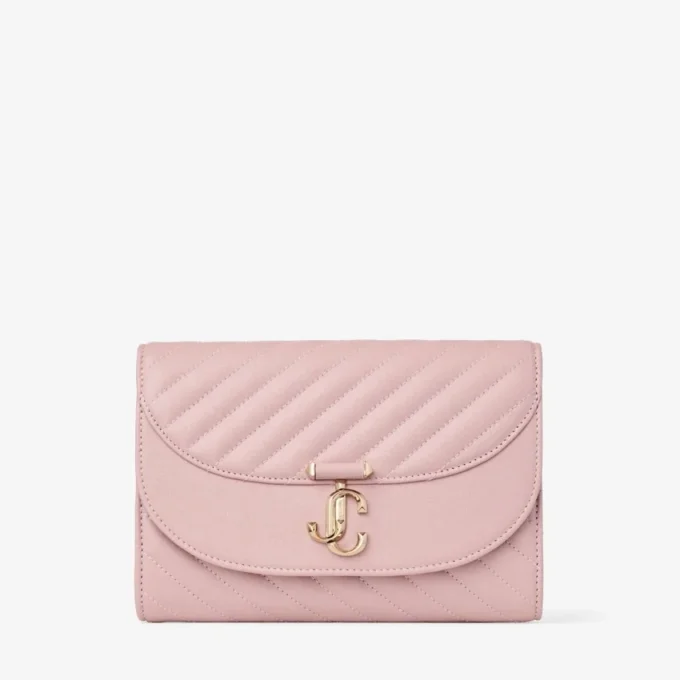 Bolso de mano Curve en piel Biker acolchada rosa Bolso de mano Curve en piel Biker acolchada rosa
