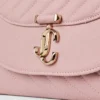 Bolso de mano Curve en piel Biker acolchada rosa Bolso de mano Curve en piel Biker acolchada rosa