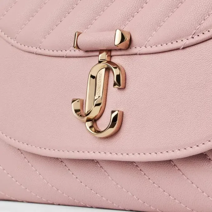 Bolso de mano Curve en piel Biker acolchada rosa Bolso de mano Curve en piel Biker acolchada rosa