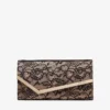 Bolso de mano de encaje jimmy choo en negro y rosa ballet Bolso de mano de encaje jimmy choo en negro y rosa ballet