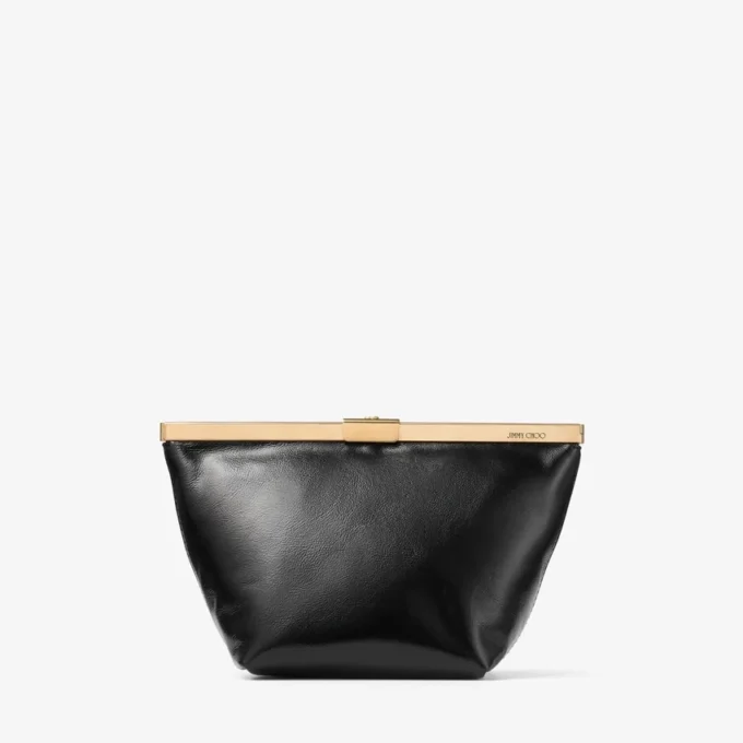 Bolso de mano de piel de Biker Ganache en negro Bolso de mano de piel de Biker Ganache en negro