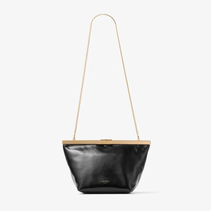 Bolso de mano de piel de Biker Ganache en negro Bolso de mano de piel de Biker Ganache en negro