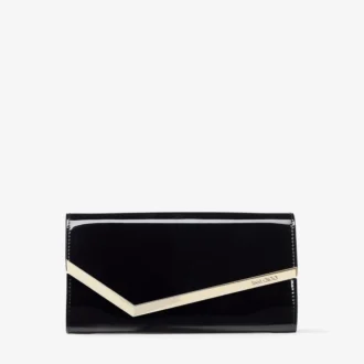 Bolso de mano Emmie de charol negro