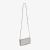 Bolso de mano Emmie de piel con purpurina fina plateada Bolso de mano Emmie de piel con purpurina fina plateada