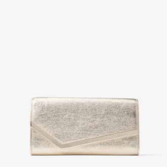 Bolso de mano Emmie de tejido Brilliance en color Platinum Ice