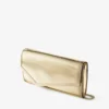 Bolso de mano Emmie de tela dorada espejada Bolso de mano Emmie de tela dorada espejada