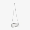 Bolso de mano Emmie de tela plateada espejada