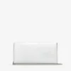 Bolso de mano Emmie de tela plateada espejada