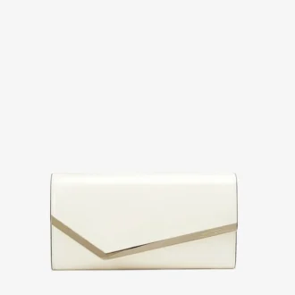 Bolso de mano Emmie en charol color latte