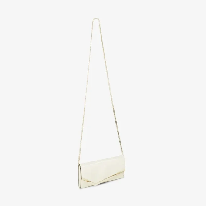 Bolso de mano Emmie en charol color latte