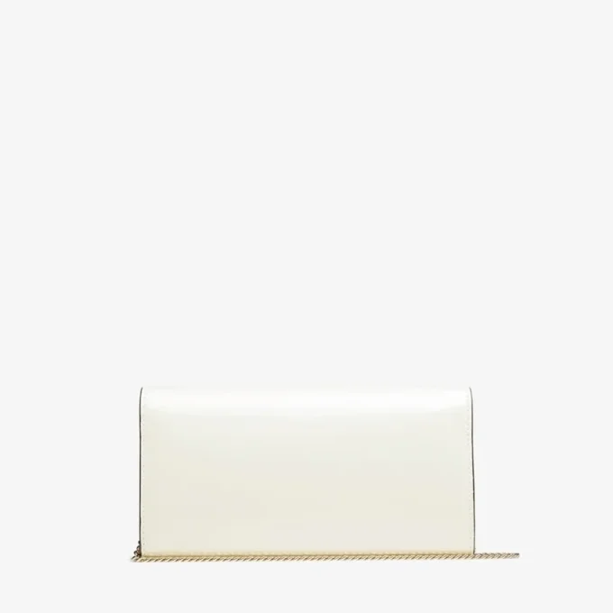 Bolso de mano Emmie en charol color latte
