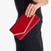 Bolso de mano Emmie en charol rojo rubí Bolso de mano Emmie en charol rojo rubí