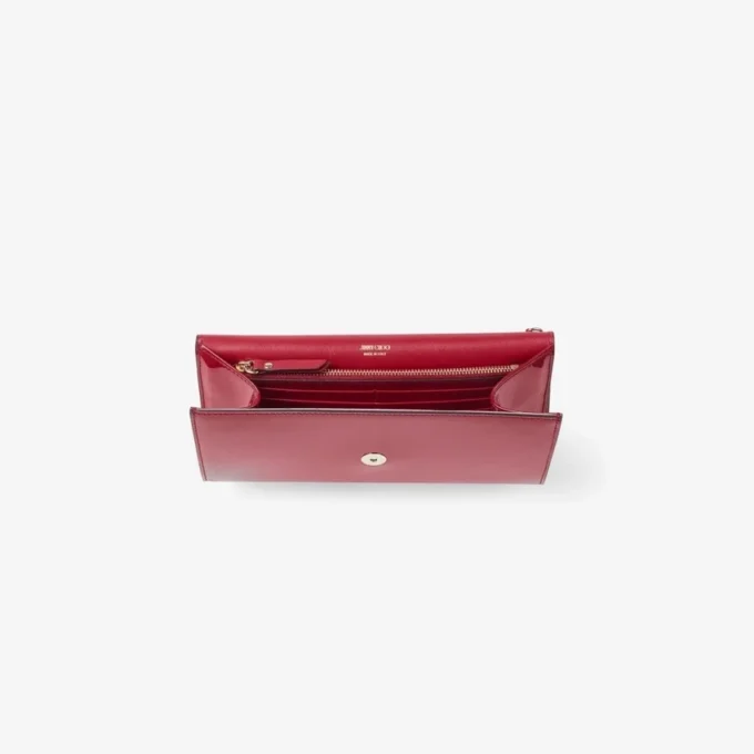 Bolso de mano Emmie en charol rojo rubí Bolso de mano Emmie en charol rojo rubí