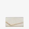 Bolso de mano Emmie en platino con purpurina Bolso de mano Emmie en platino con purpurina