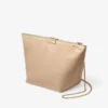 Bolso de mano Ganache de piel napa color chai Bolso de mano Ganache de piel napa color chai