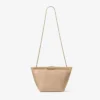 Bolso de mano Ganache de piel napa color chai Bolso de mano Ganache de piel napa color chai