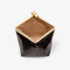 Bolso de mano Ganache Sambuco de piel con relieve de cocodrilo brillante Bolso de mano Ganache Sambuco de piel con relieve de cocodrilo brillante