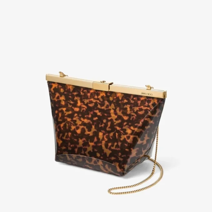 Bolso de mano Ganache transparente en carey Bolso de mano Ganache transparente en carey