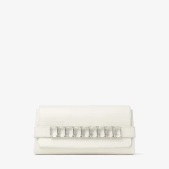 Bolso de mano Kya de piel napa color latte