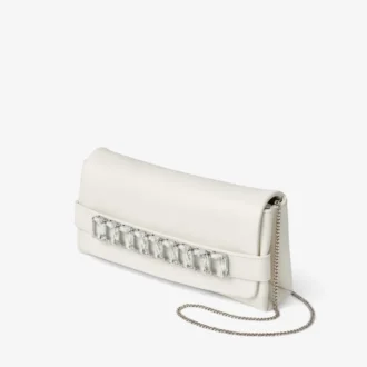 Bolso de mano Kya de piel napa color latte