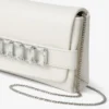 Bolso de mano Kya de piel napa color latte Bolso de mano Kya de piel napa color latte