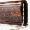 Bolso de mano Sweetie de acrílico con acabado carey