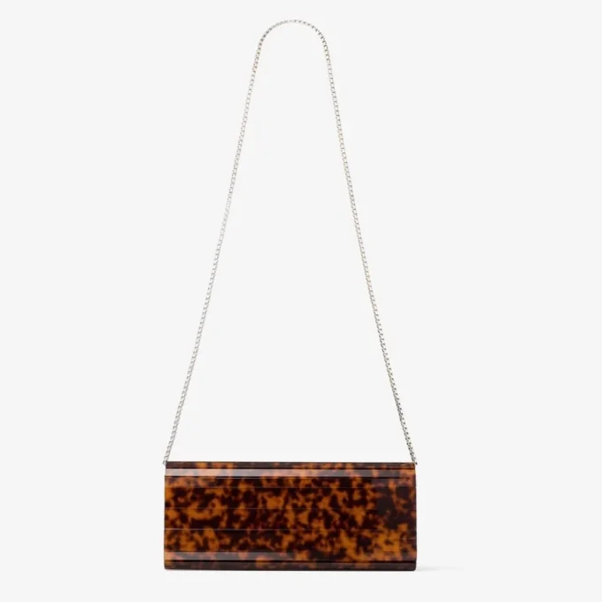 Bolso de mano Sweetie de acrílico con acabado carey