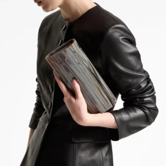 Bolso de mano Sweetie de acrílico con efecto mármol gris Bolso de mano Sweetie de acrílico con efecto mármol gris