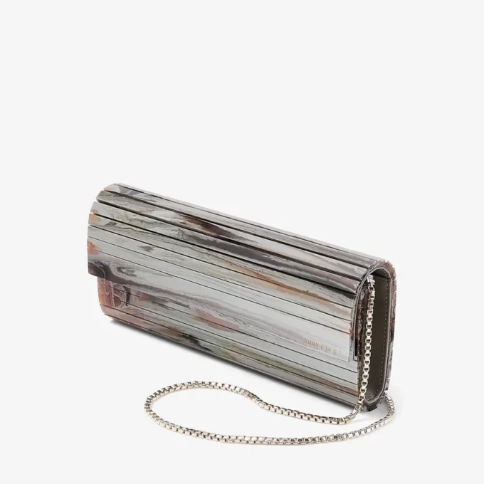 Bolso de mano Sweetie de acrílico con efecto mármol gris Bolso de mano Sweetie de acrílico con efecto mármol gris