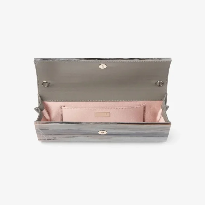 Bolso de mano Sweetie de acrílico con efecto mármol gris Bolso de mano Sweetie de acrílico con efecto mármol gris