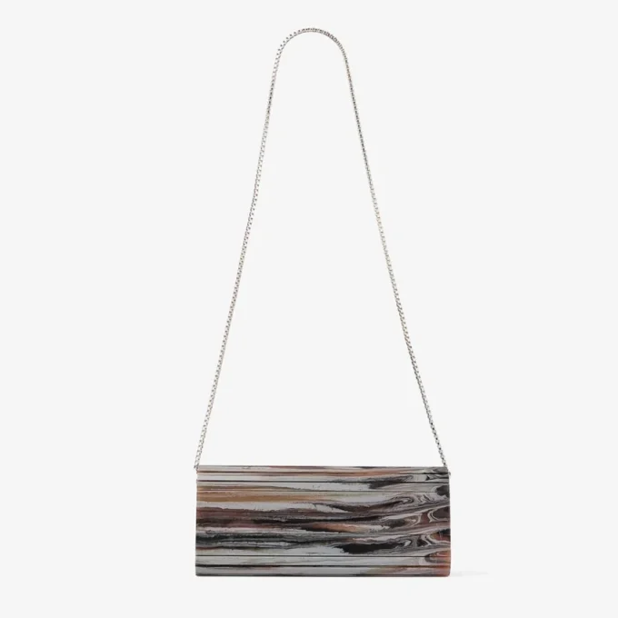 Bolso de mano Sweetie de acrílico con efecto mármol gris Bolso de mano Sweetie de acrílico con efecto mármol gris