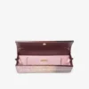 Bolso de mano Sweetie de plexiglás acrílico con purpurina degradada en tono rosa sedoso