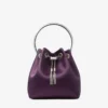 Bolso de satén Bon Bon Winter Bloom con brazalete metálico Bolso de satén Bon Bon Winter Bloom con brazalete metálico