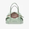 Bolso de viaje Bar Holdall mediano de cuero Verde Biker