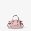 Bolso de viaje Bar Holdall pequeño Bolso de viaje de cuero rosa Biker