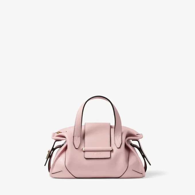 Bolso de viaje Bar Holdall pequeño Bolso de viaje de cuero rosa Biker