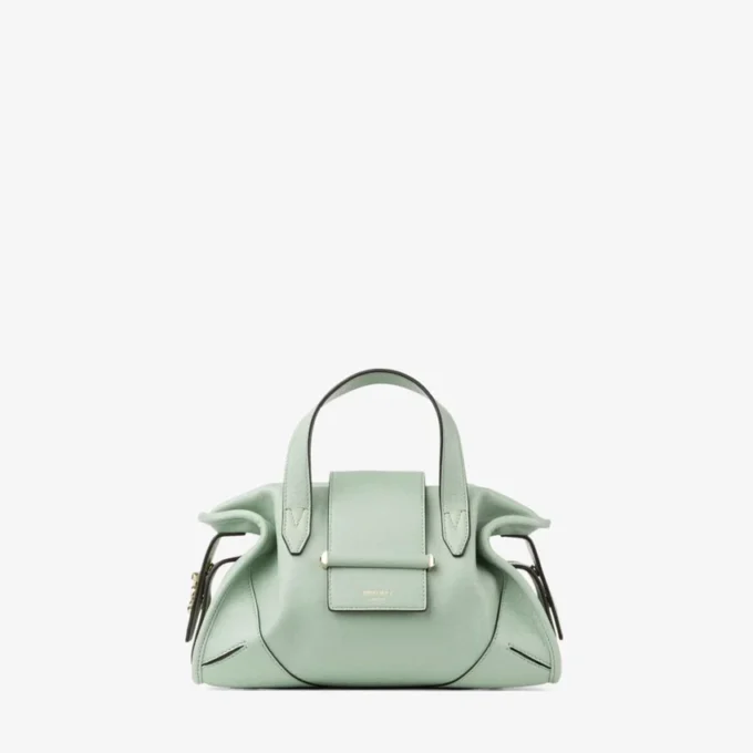 Bolso de viaje Bar Holdall pequeño Bolso de viaje de cuero Verde Biker Bolso de viaje Bar Holdall pequeño Bolso de viaje de cuero Verde Biker
