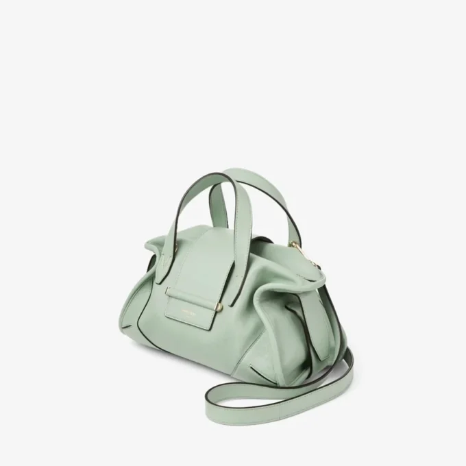 Bolso de viaje Bar Holdall pequeño Bolso de viaje de cuero Verde Biker Bolso de viaje Bar Holdall pequeño Bolso de viaje de cuero Verde Biker