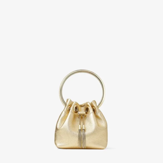 Bolso mini Bon Bon de napa metalizada dorada Bolso mini Bon Bon de napa metalizada dorada