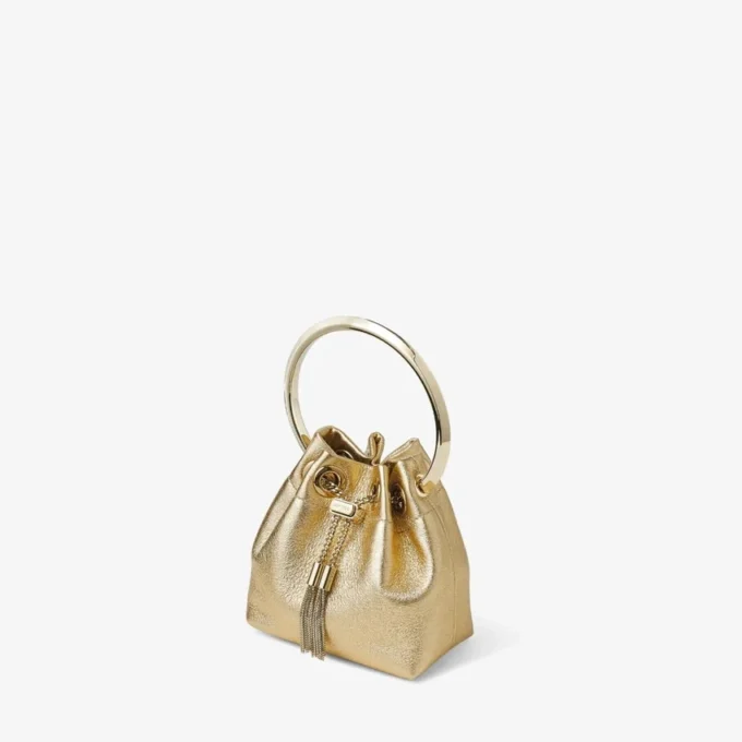 Bolso mini Bon Bon de napa metalizada dorada Bolso mini Bon Bon de napa metalizada dorada